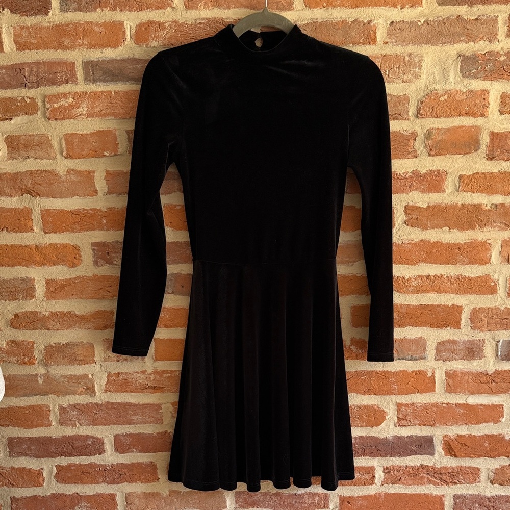 American Apparel Black Long Sleeve Dress